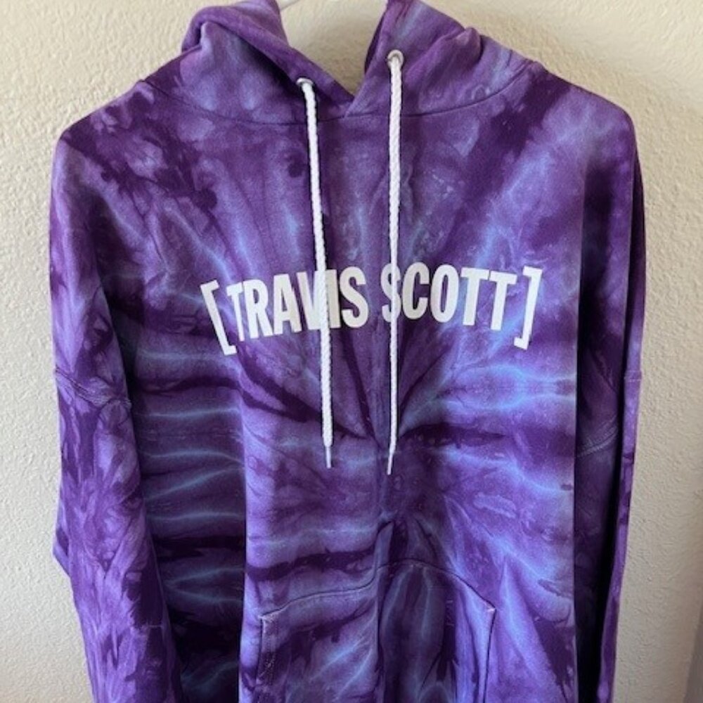 Travis Scott Purple Tied Dyed Pullover Hoodie